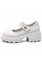 Women's Shiny Buckle Mary Jane Thick-Soled Platform Shoes - 5