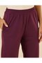 Women Purple Plain Active Joggers - 4