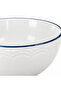 Luhpar Ceramic Soup Bowl White with Blue Rim - 610ml - 2