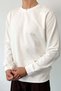 Men's Crew Neck Z Embroidered Sweatshirt White - 27K 5012 - 2