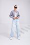 Women's Stand Collar Bomber Jacket with Pockets and Elastic Waist - 7