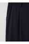 Navy Blue Loose Fit Men's Pleated Trousers - 8