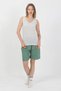 Women's Thick Strap Cotton Combed Shorts Set Green - 7
