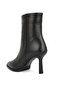 , Women's Genuine Leather Heeled Boots 1631030Z2743 Black - 5