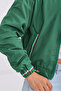 Women's Stand Collar Bomber Jacket with Pockets and Elastic Waist - 8
