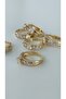 Zircon Stone Combination Single Stone Ring - 2