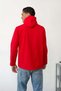 Men's Hooded Zippered Softshell Coat Red -Â 27K 6044-1 - 5