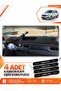 Renault Express (2021-2024) Compatible Front Torpedo Protection Carpet Cover - Black-Brown - Re020