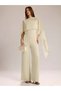 Long jumpsuit, beige - 3