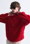 Zipper Closure High Collar Sweatshirt - 6