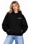 Women's Men's Unisex Essential Text Patterned Printed 100% Cotton Oversize Hooded Sweatshirt with Hood - 4