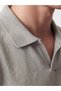 Vizyon New Season Gray Polo Collar Men's T-Shirt - 3