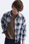 Boxy Fit Plaid Long Sleeve Shirt - 5