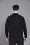 Navy Blue Men's Dad and Middle-Aged Knitwear Double Pocket Acrylic Classic Fit Zippered Cardigan - 6