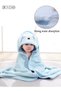 Baby Bath Towels Newborn Hooded Baby Towel Ultra Absorbent and Soft Cotton Hooded Washcloth for Baby Toddler Infant Unisex Hooded Baby Bath Towel Blue