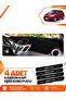 Ford Fi̇esta (2008-2017) Compatible Front Torpedo Protection Case Carpet Cover - Black-Brown - Fo008