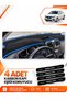 Renault Symbol Short Type 1 (2013-2021) Compatible Front Torpedo Protection Cover - Black-Blue - Re016