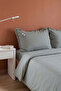 Jolie Natural Green %100 Cotton Double Duvet Cover Set - 4 Pieces - 6