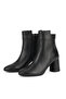 , Women's Genuine Leather Heeled Boots 1631030Z2727 Black - 7