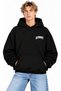 Women's Men's Unisex Stusy Wheel Back Patterned Printed 100% Cotton Oversize Hooded Sweatshirt Hoodie - 3