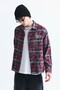 Oversized Plaid Shirt - 4