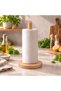 Wooden Upright Napkin Holder - Upright Paper Towel Holder Round