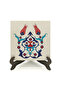 Ottoman Iznik Tile Pattern Printed Wooden Tabletop - 2