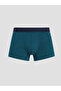 Ozmarka New Season Navy Blue Cotton Flexible Men's Boxer 3-Pack - 3