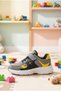 Children's Color Blocked Velcro Sports Shoes Thick Sole Comfortable Daily Sneaker School Shoes - 2