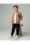 Boy's Seasonal College Jacket B Embroidered 2-10 Years Old Cotton Compact 2-Piece Tracksuit Set