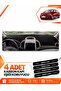 Chevrolet Aveo T300 (2011-2015) Compatible Front Cover Dashboard Protection Carpet - Black-Beige - Ch009
