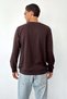 Men's Crew Neck Z Embroidered Sweatshirt Brown - 27K 5012 - 5
