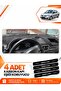 Renault Clio Symbol Without Airbags (2002-2008) Compatible Front Torpedo Protection Cover Carpet - Black-Grey - Re011