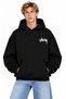 Women's Men's Unisex Stusy Music Box Plate Printed on Back 100% Cotton Oversize Hooded Sweatshirt with Hood - 3