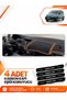 Fi̇at Doblo (2023-2026) Compatible Front Torpedo Protection Case Carpet Cover - Black-Brown - Ci015