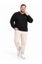 Large Size Basic Waffle Fabric Men's Sweatshirt