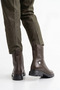 Women's Zippered Genuine Leather Orthopedic Sport Style Flat Heeled Daily Long Boots M27Kb/8460 - 6