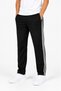 Men's Striped Cotton Sweatpants Black-5471