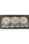 Lalezar Gold-Silver Bowl Set with Tray & Sugar Bowl & Serving Plate & Snack Bowl - 2