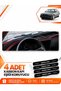 Bmw E34 (1988-1996) Compatible Front Torpedo Protection Cover Carpet Cover Without Airbags - Black-Red - Bm011