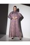 عباية حرير تطريز - Lavender - 53