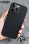 iPhone 16 Pro Max Compatible Case with Logo Launch Soft Velvet Silicone Cover