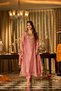 Premium Crush Shimmer 3-Piece Suit Set for Women with Handwork Embellished Neckline & Chanderi Dupatta | A-Line Kurta with Shantoon Pants | Indian Ethnic Wear | Salwar Suit | Festive & Wedding Wear - 6