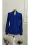 Women's long sleeve crepe blouse with stone collar detail - imported - 6
