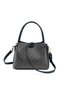 Platinum - Women's Handbag with Black Logo Sp1254 - 2