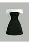 Rochie mini, negru - 2