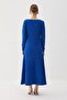 Boat Neck Dress with Detachable Collar - 5