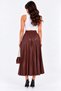 Women's High Waist Elastic Pleated Long Skirt – Casual and Stylish Model - 4