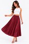 Women's High Waist Elastic Pleated Long Skirt – Casual and Stylish Model - 4