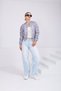Women's Stand Collar Bomber Jacket with Pockets and Elastic Waist - 5